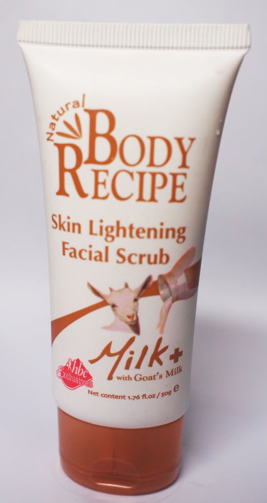 Skin milk facial scrub